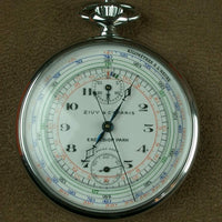 Ancienne montre a gousset chronographe suisse zivy & cie