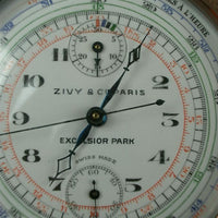 Ancienne montre a gousset chronographe suisse zivy & cie