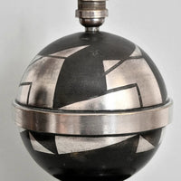 Lampe de table Art Déco en dinanderie, vers 1920-1930