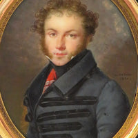 MANSION (1785-1840). Rare et belle MINIATURE signée et datée 1820.