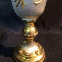 ciboire verre calice vermeil pierre precieuse