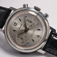 MONTRE CHRONOGRAPHE SUISSE MOGADOR ACIER LANDERON 1960 VINTAGE WATCH
