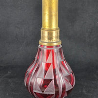 Ancienne lampe berger en cristal de Saint Louis signée
