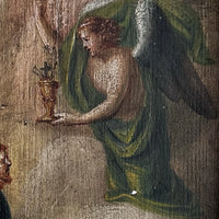 Tableau Ancien Agonie Jésus Christ Jardin des Oliviers Peinture Religieuse 18ème