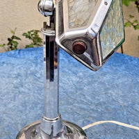 Belle lampe de bureau ancienne chromée pirouett
