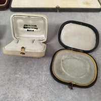 Lot de 8 boites ecrin rangement bijoux montres bijouterie joaillerie velour e44