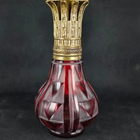 Ancienne lampe berger en cristal de Saint Louis signée