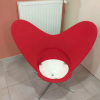 Fauteuil Vitra Heart Cone Chair du designer Verner Panton (1958)