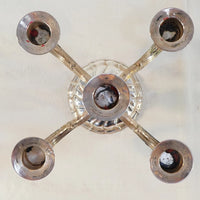 Bougeoir candelabres en argent massif 925 d'epoque 19eme