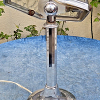Belle lampe de bureau ancienne chromée pirouett