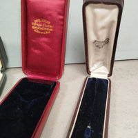 Lot de 8 boites ecrin rangement bijoux montres bijouterie joaillerie velour e44