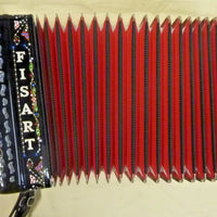 Rare et magnifique ancien accordéon diatonique FISART