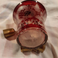 ancienne lampe berger st louis,baccarat, bohème 19 ème siècle