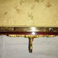 Coffret de table placage écailles style Louis XV Signé Rischmann Pau