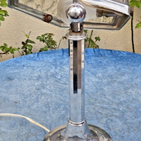 Belle lampe de bureau ancienne chromée pirouett