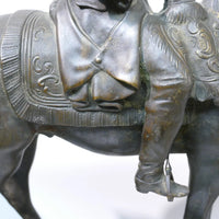 Sculpture ancienne en bronze de Rudolf Kaesbach (1873-1955). Napoléon à cheval