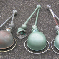 Lot x3 ancienne lampe jielde atelier usine industriel