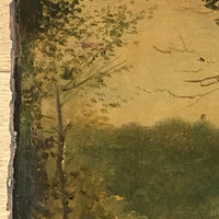 RARE HUILE CAMILLE COROT PAYSAGE ST CLOUD VILLE D AVRAY BARBIZON FONTAINEBLEAU