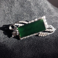 Ancien bijou en or blanc 14k