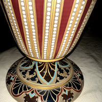 MAGNIFIQUE GRAND VASE EN GRES BYSANTIN SARREGUEMINES no 831
