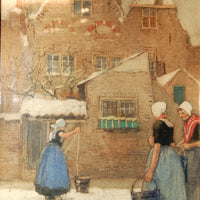 Henri cassiers (1858-1944)  porteuses d'eau école belge