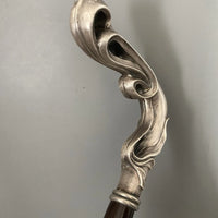 Lucien GAILLARD ancienne  canne pommeau en argent massif