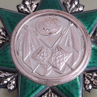 Insigne Ordre du Nichan Iftikhar - Tunisie-Empire Ottoman - Argent & Émail-