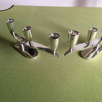 bougeoirs vintage argent massif 925 mexico