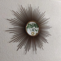 Chaty Vallauris Ancien miroir soleil SUNBURST MIRROR Design Vintage 1950-1960
