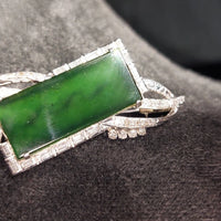 Ancien bijou en or blanc 14k