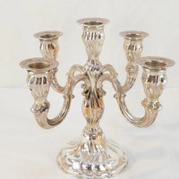 Bougeoir candelabres en argent massif 925 d'epoque 19eme