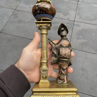 Lampe ancienne en bronze