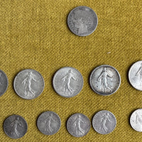 Lot 35 pièces anciennes argent ecu xix ème nap 3 louis philippe leopold hercule