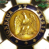 Médaille ordre légion d'honneur 2ème type 1er empire napoléon argent or xixème