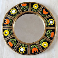 MIROIR  FLEURS  1967 MITHE ESPELT VALLAURIS TRES BON ETAT