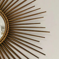 MIROIR OEIL SORCIERE VINTAGE SIGNE CHATY VALLAURIS POILLERAT SUNBURST MIRROR XX