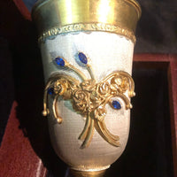 ciboire verre calice vermeil pierre precieuse