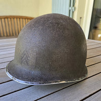 Casque US M1 ww2 de sergent à pattes fixes