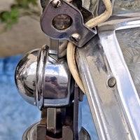 Belle lampe de bureau ancienne chromée pirouett