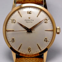 MONTRE ZENITH SPORTO PLOR PROCHE DU NEUF VINTAGE 1960 SWISS WATCH