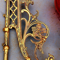 Magnifique paire de lampes , 2 x 2 toupies de piano a petrole tube verre émaillé