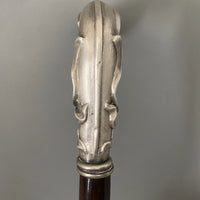 Lucien GAILLARD ancienne  canne pommeau en argent massif