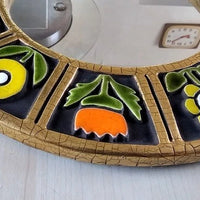 MIROIR  FLEURS  1967 MITHE ESPELT VALLAURIS TRES BON ETAT