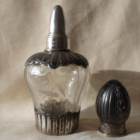 Rare superbe brule parfum en cristal