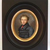 MANSION (1785-1840). Rare et belle MINIATURE signée et datée 1820.