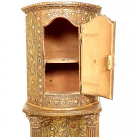 Tabernacle cuivre repoussé Saint Germain orthodoxe byzantin Croisade XIXème