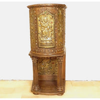 Tabernacle cuivre repoussé Saint Germain orthodoxe byzantin Croisade XIXème