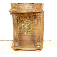 Tabernacle cuivre repoussé Saint Germain orthodoxe byzantin Croisade XIXème
