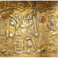 Tabernacle cuivre repoussé Saint Germain orthodoxe byzantin Croisade XIXème