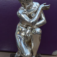 Sculpture en bronze argenté aphrodite